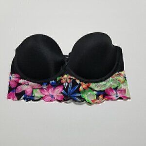 PINK Victoria's Secret Bustier Strapless Lace Bra